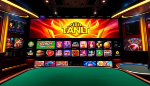 An engaging image of a gaming platform with focus on ck4444 com, showcasing slots, live dealer action, and sports betting in a dynamic, user-friendly environment, highlighting top online casino features.