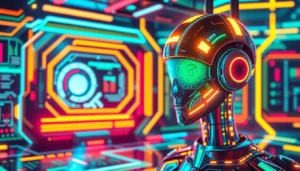 High-quality depiction of a powerful nsfw ai generator no limit interface with vibrant colors and limitless art creation, emphasizing unrestricted AI content generation for realistic visuals