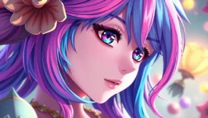 Detailed AI generated hentai scene depicting an anime character in a dynamic pose with vivid colors and realistic textures, showcasing advanced AI art capabilities for enthusiasts.