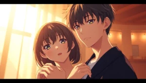 High-fidelity nsfw ai generated scene with anime characters in a romantic setting, showcasing emotional detail and realism for adult creative projects.